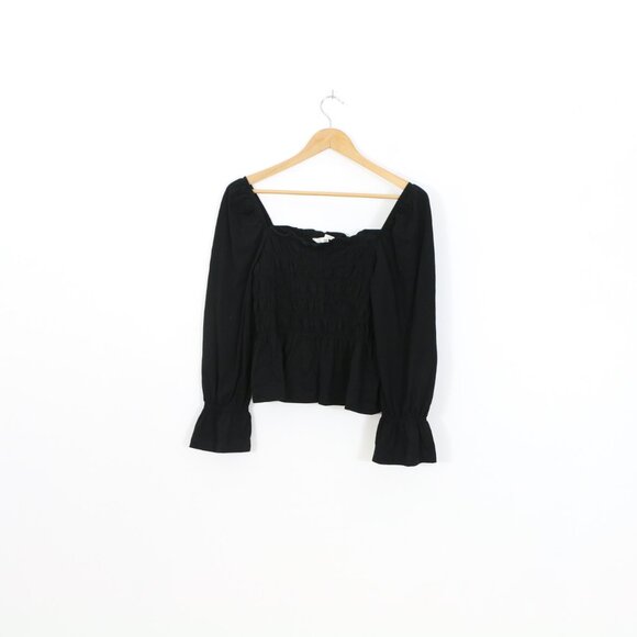 *H&M Black Smocked Top - Picture 6 of 10